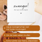 Zwangerschapsdagboek Zwart Wit Af1 Productgericht