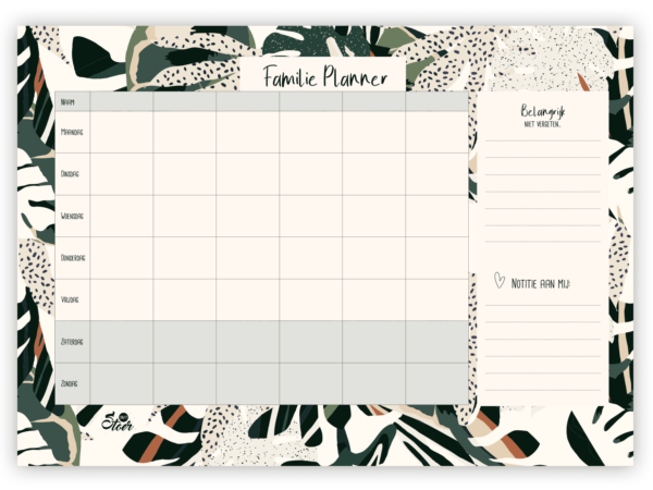 24 7 Stoer Familieplanner Leaf A4
