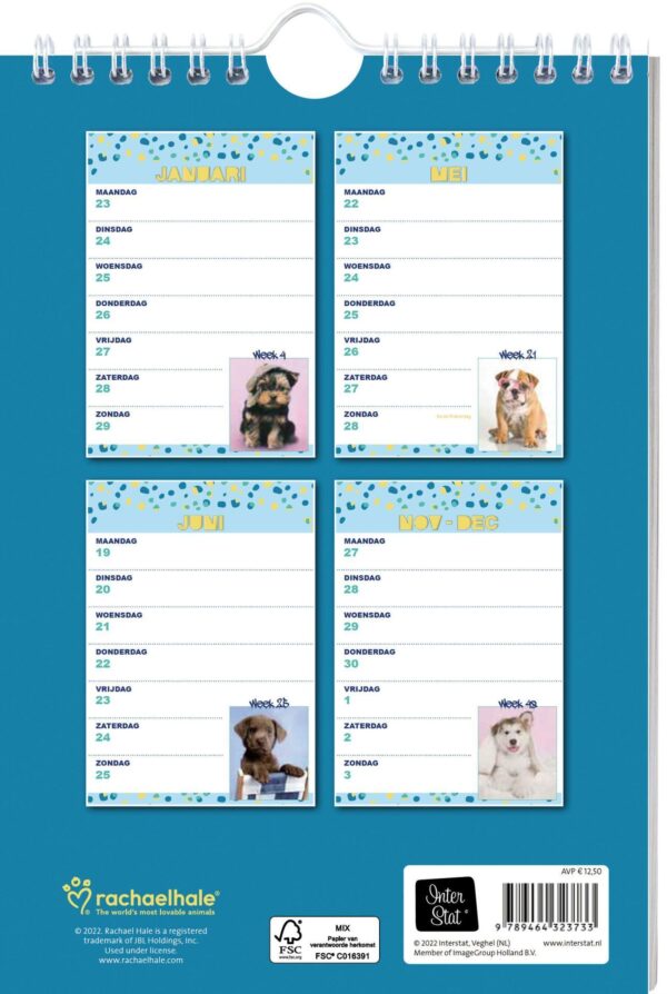 Ao 9789464323733 Rh Dogs Weekkalender