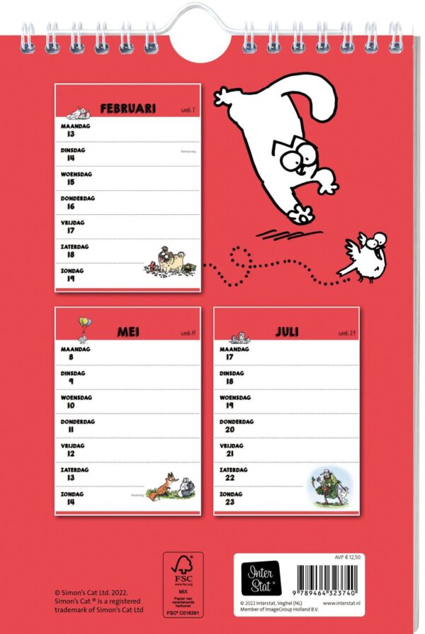 Ao 9789464323740 Simon's Cat Weekkalender