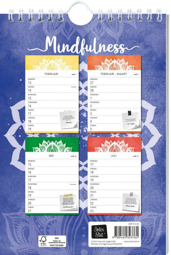 Ao 9789464323764 Mindfulness Weekkalender