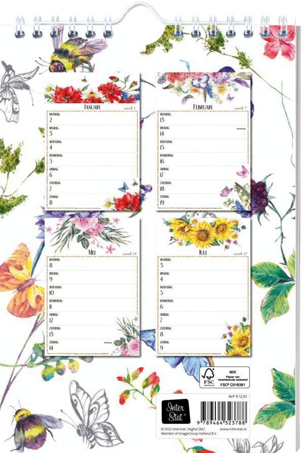 Ao 9789464323788 Botanical Weekkalender