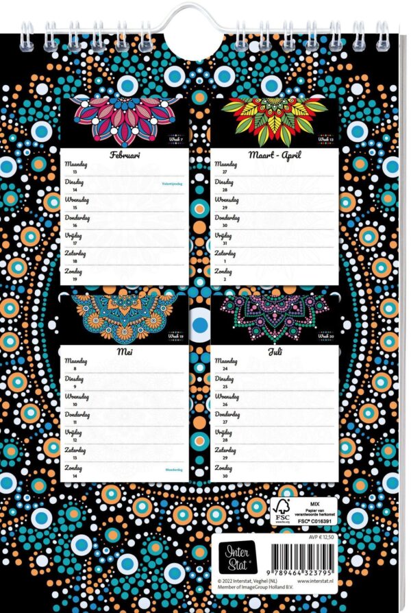 Ao 9789464323795 Mandalas Weekkalender