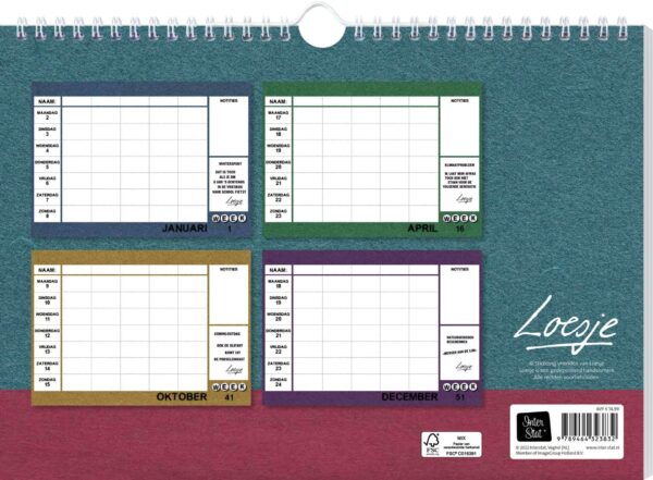 Ao 9789464323832 Loesje Familieplanner