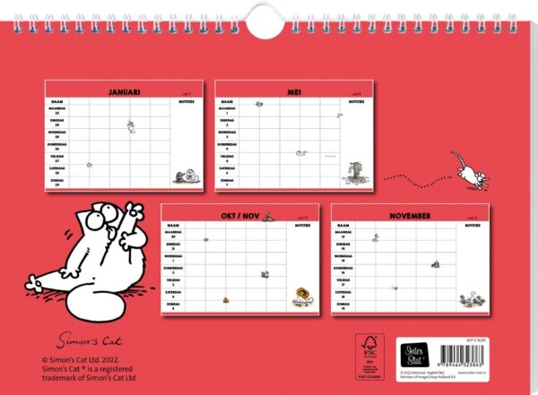 Ao 9789464323863 Simon's Cat Familieplanner