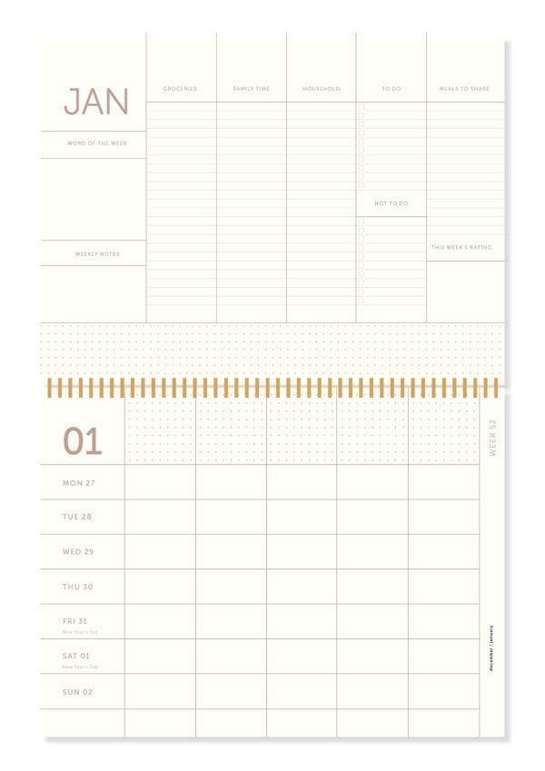 A Journal Familieplanner 2023 A4 Beige (2)