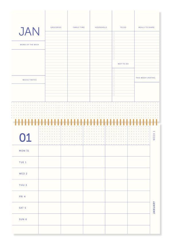 A Journal Familieplanner 2023 A4 Lavendel Blauw (2)