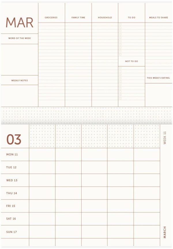 A Journal Familieplanner 2024 A4 Beige (2)