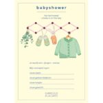Fabrique A La Carte Babyshower Invulkaarten – 15 Stuks – A5 (1)