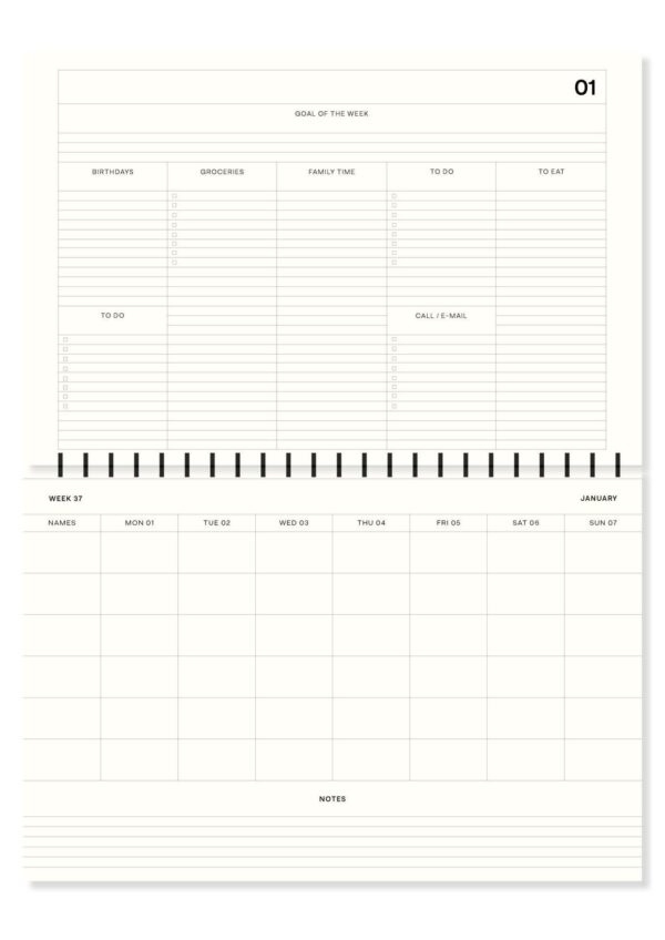 Fabrique A La Carte Familieplanner 2023 A4 Bloemen (2)