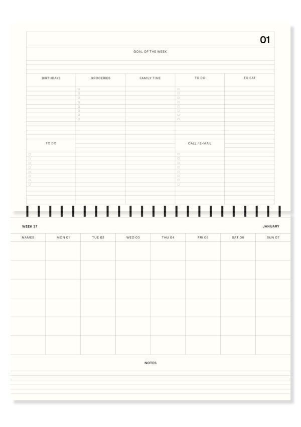 Fabrique A La Carte Familieplanner 2023 A4 Streepjes (3)