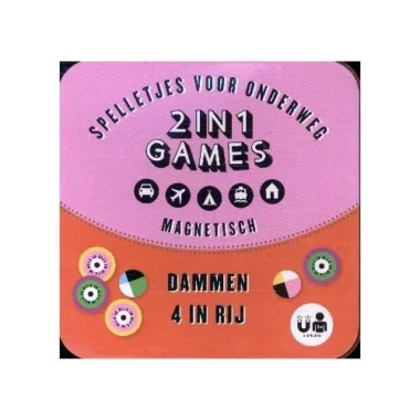 Image Books Magnetische 2 In 1 Games Dammen 4inrij 9789464080704
