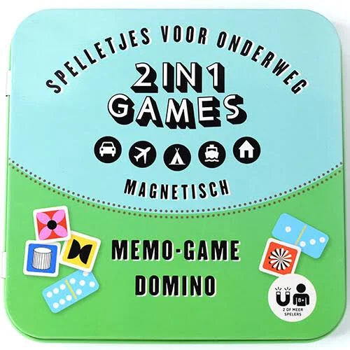 Image Books Magnetische 2 In 1 Games Memo Game Domino 9789464080711