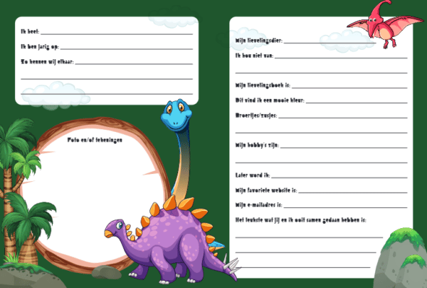 Interstat Vriendenboek Dinos Inhoud 2 9789464324617