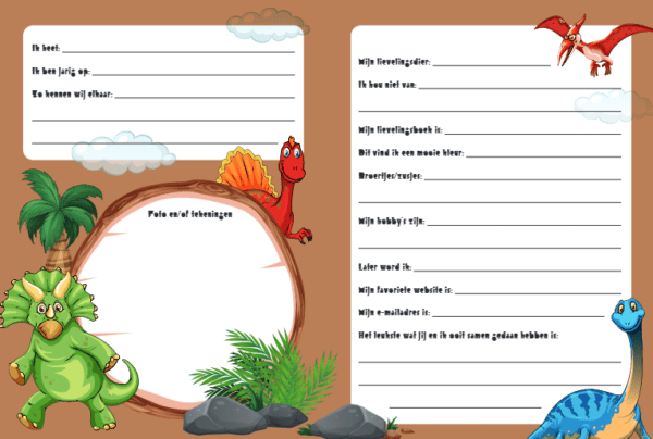 Interstat Vriendenboek Dinos Inhoud 4 9789464324617