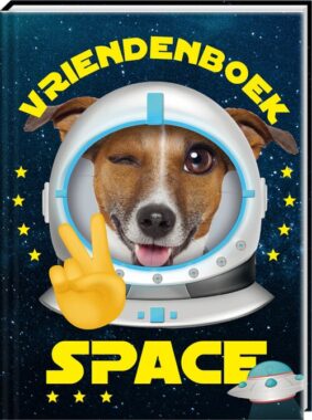 Interstat Vriendenboek Space Dog 9789464324457