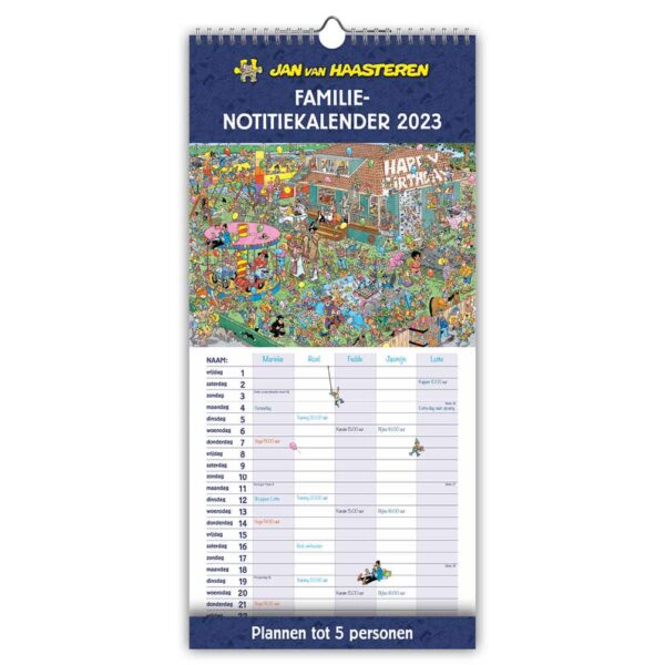Jan Vabhaasteren Familiemaandkalender 8716467674747