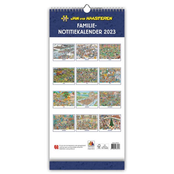Jan Vabhaasteren Familiemaandkalender Achterkant 8716467674747