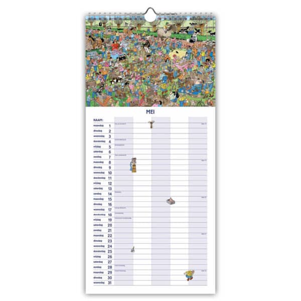 Jan Vabhaasteren Familiemaandkalender Inhoud 8716467674747