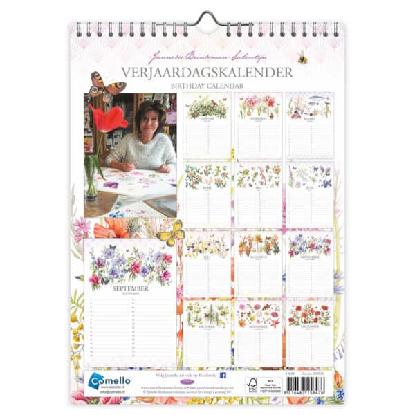 Janneke Brinkman Verjaardagskalender Klaproos Achterkant 8716467158476