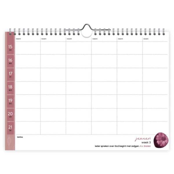 Leef! Familieplanner 2023 Inhoud