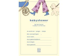 Lima & Lou Babyshower Invulkaarten – 15 Stuks – A5 (3)
