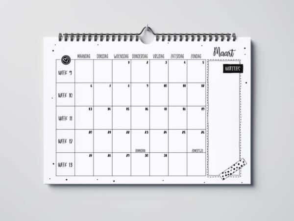 Sillibeads Maandplanner Inhoud 8785252261622