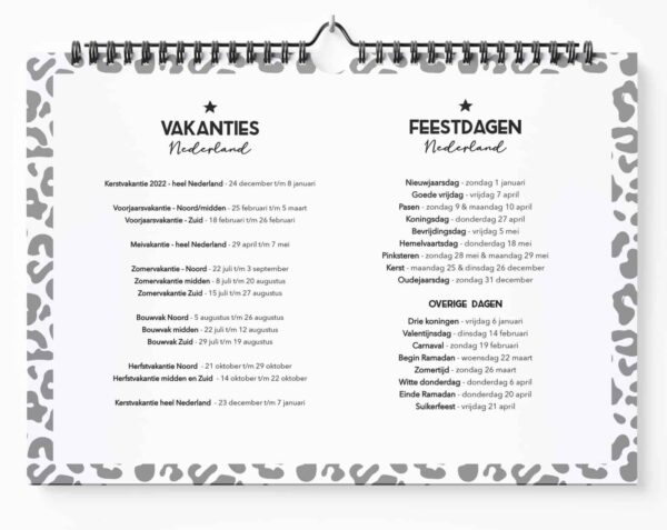 Fyllbooks Familieplanner 2023 Beginpagina 1