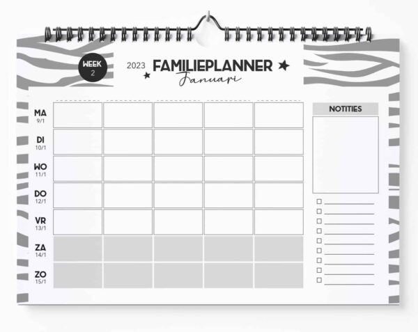 Fyllbooks Familieplanner 2023 Pagina 3