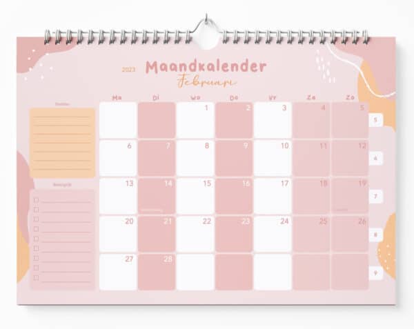 Fyllbooks Maandkalender 2023 Pastel Pagina 2