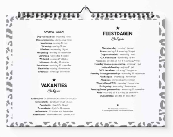 Fyllbooks Maandkalender 2023 Beginpagina 2