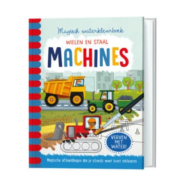 Lantaarn Magisch Waterkleurboek Machines 9789463547154