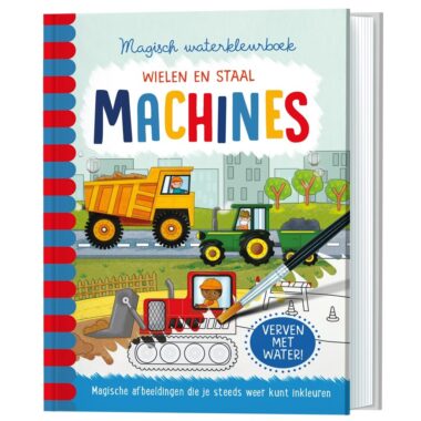 Lantaarn Magisch Waterkleurboek Machines 9789463547154