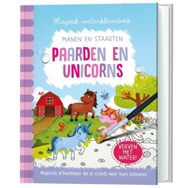 Lantaarn Magisch Waterkleurboek Paarden En Unicorns 9789463547147