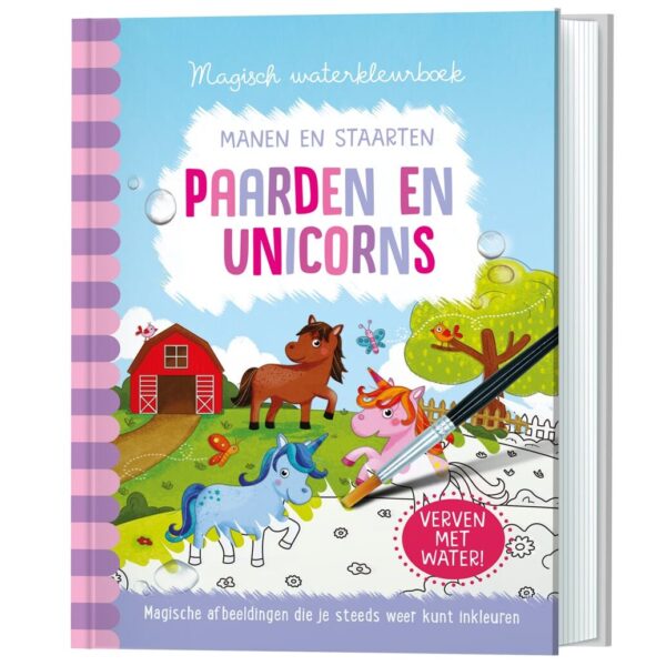 Lantaarn Magisch Waterkleurboek Paarden En Unicorns 9789463547147