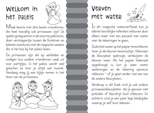 Magic Water Colouring Princesses (spreads) Uk 12 Sheet Edition.i