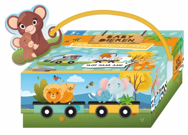 Lantaarn Puzzeltrein Babydieren 9789463545587