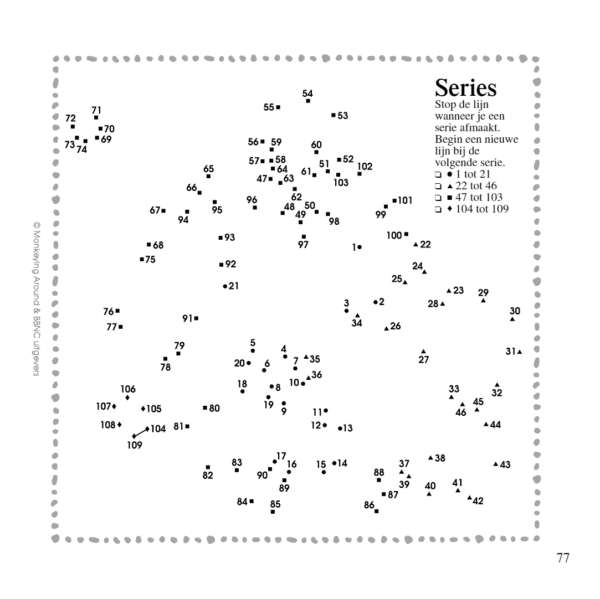 Dot To Dot Puzzelboek 1+2 Pocket 9