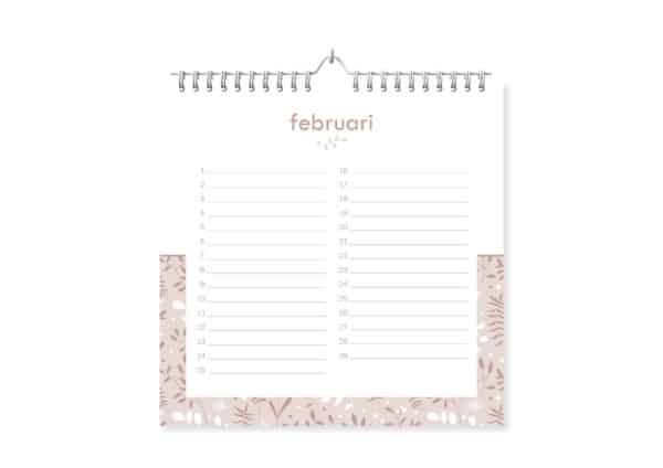 Fyllbooks Verjaardagskalender Planten Februari