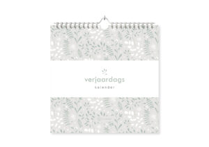 Fyllbooks Verjaardagskalender Planten Voorkant