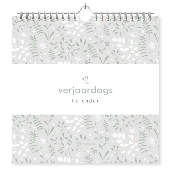 Fyllbooks Verjaardagskalender Planten Voorkant