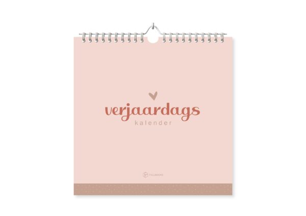 Fyllbooks Verjaardagskalender Terracotta Voorkant