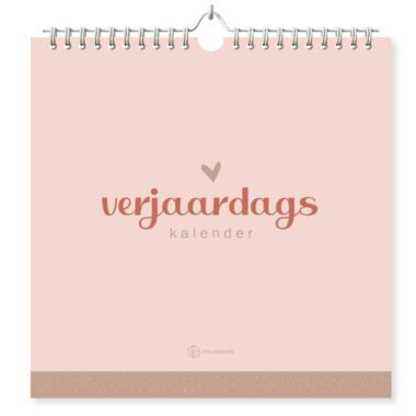 Fyllbooks Verjaardagskalender Terracotta Voorkant