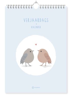 Fyllbooks Verjaardagskalender Vogels Voorkant