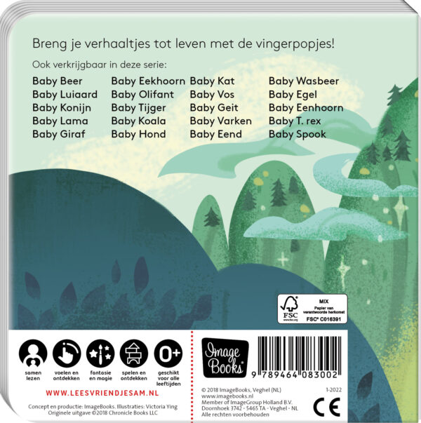 Ao 9789464083002 Vingerpopboekje Babydraak