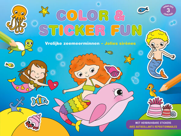 21144 Color Stickerfun Zeemeerminnen Cover.indd