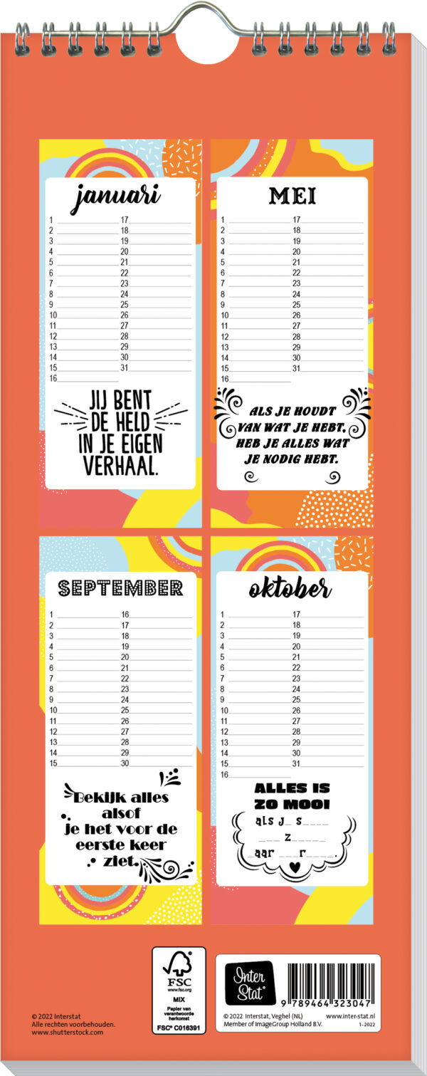 Ao 9789464323054 Positieve Verjaardagskalender