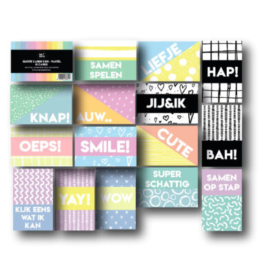 Quotekaartjes Pastel Kids