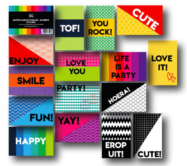 Quotekaartjes Rainbow