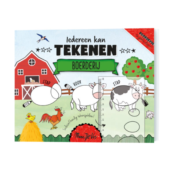 Tekenboek Iedereen Kan Tekenen Boerderij 9789463545921